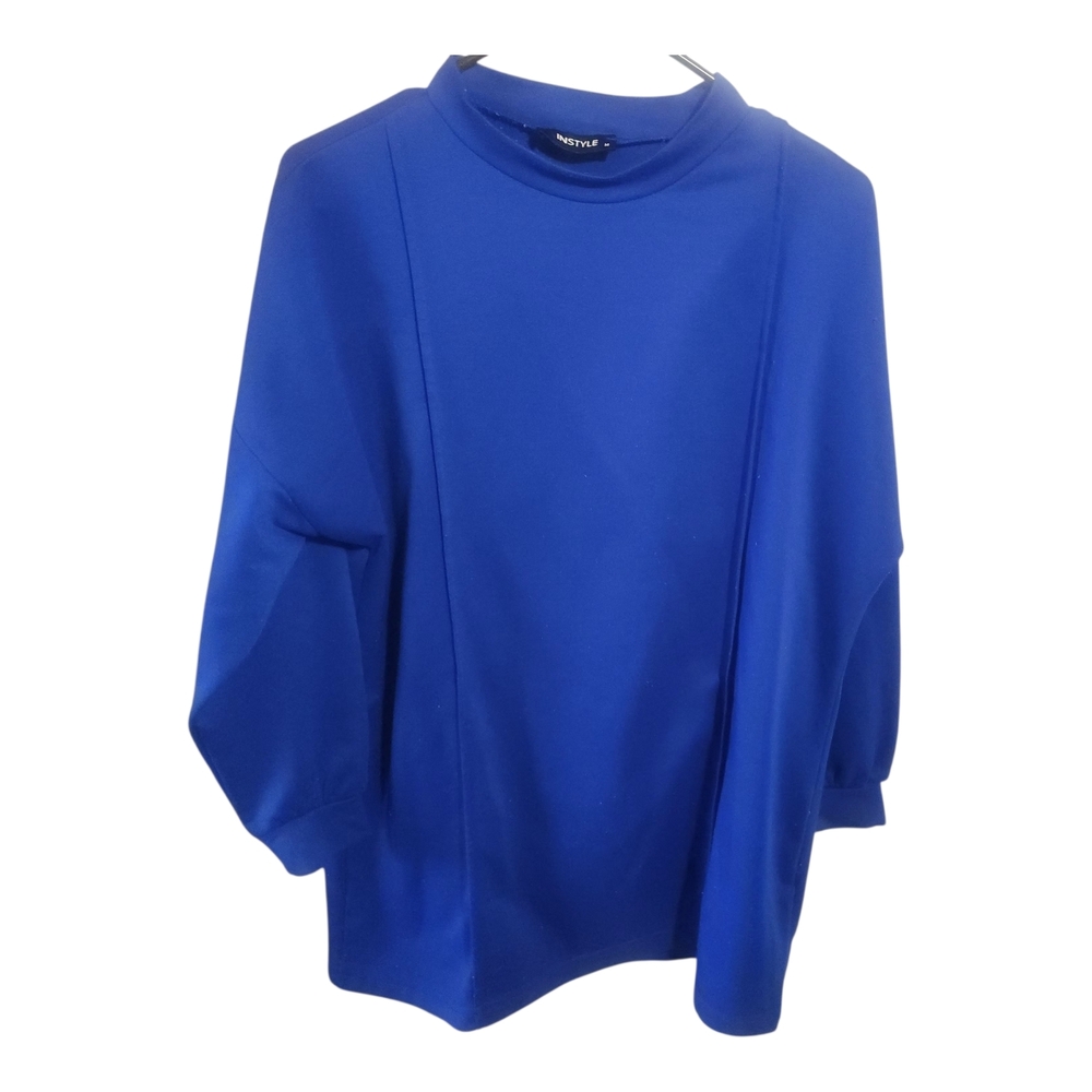 Navy Blue Long Sleeve Top